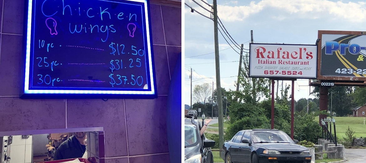 Rafael's Italian Restaurant Menu